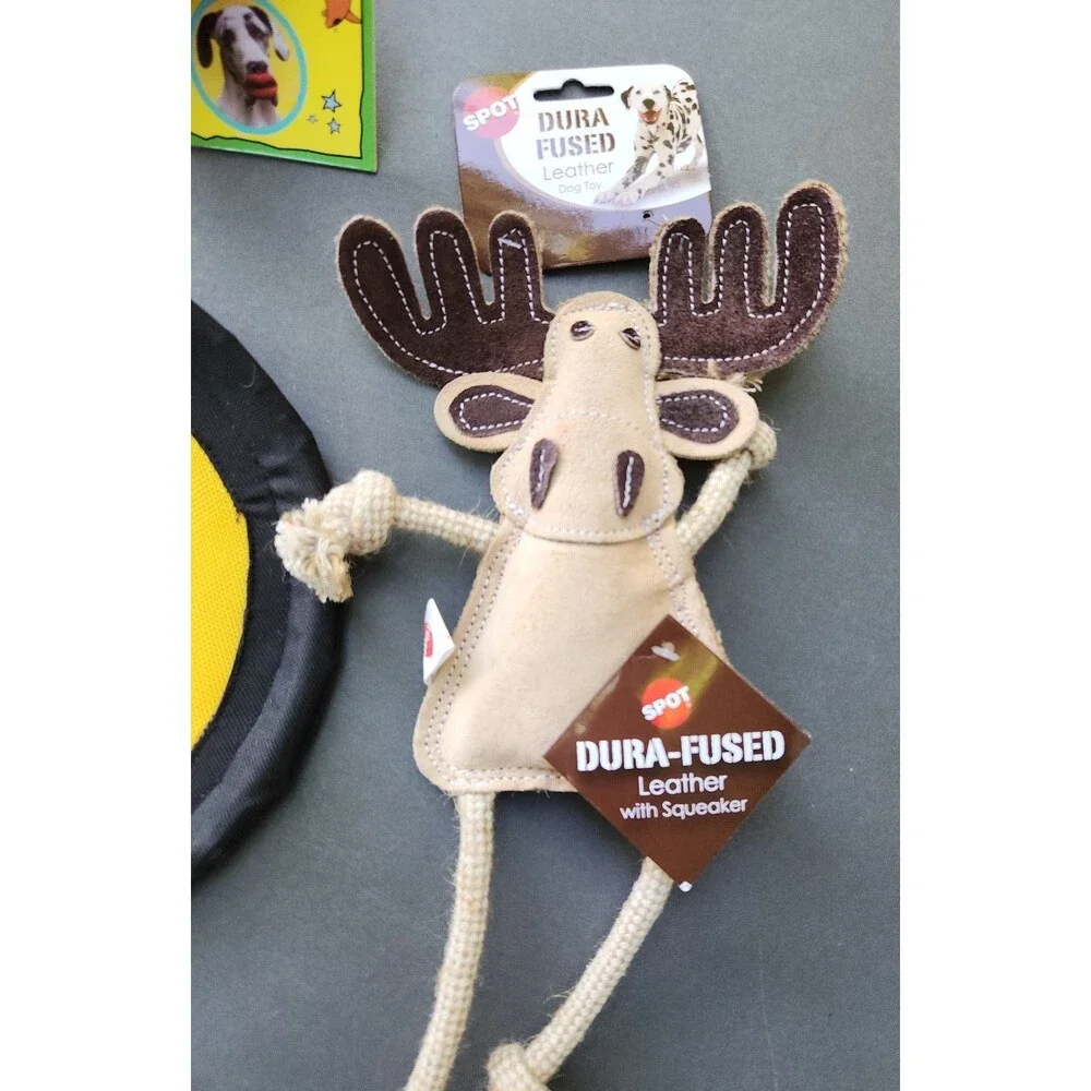 Dog Toys Coleman Frisbee Humunga Lips Leather Moose